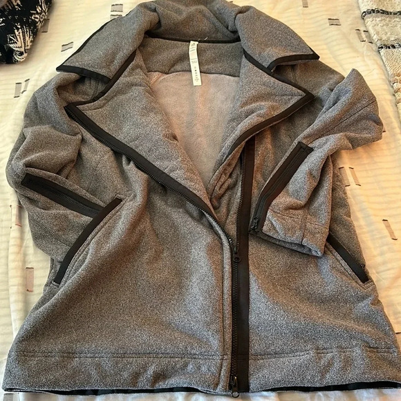 Lululemon Athletica Gray Varsity Jacket - Picture 5 of 12
